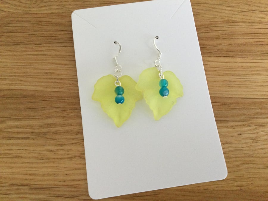 Lemon Leaf Earrings