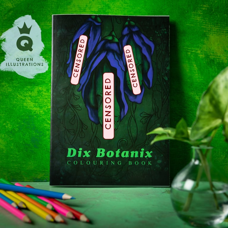 "DIX BOTANIX" Adult colouring book