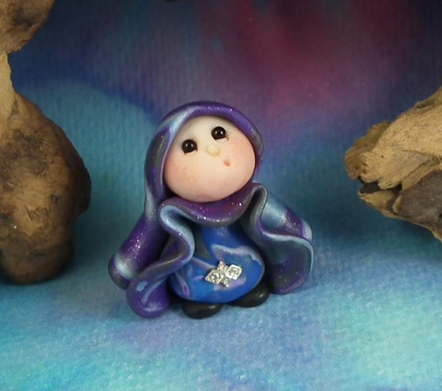 Spring Sale ... Tiny Magical Gnome 'Beth' OOAK Sculpt by Ann Galvin