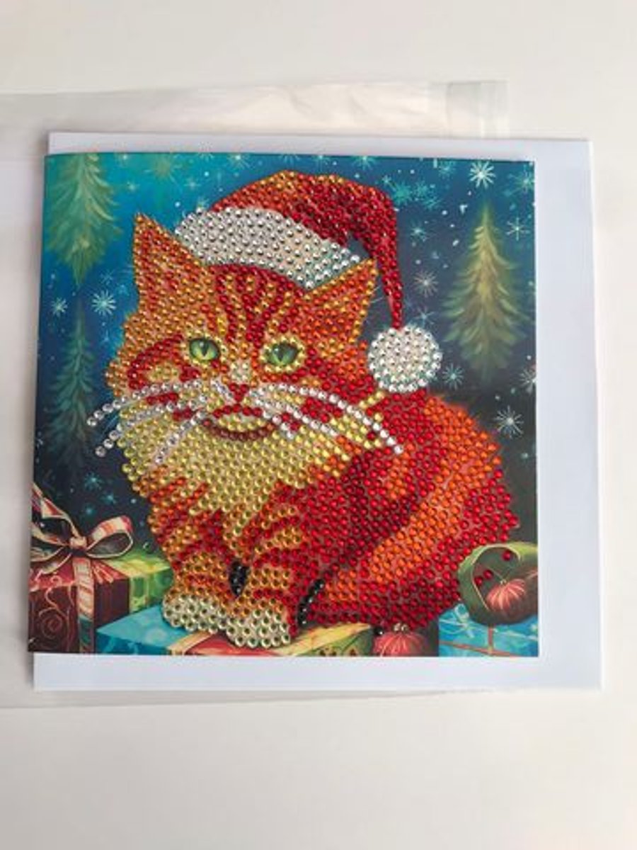  Diamond Art Christmas Card CAt 1
