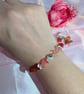 Carnelian & Cherry Quartz bracelet with matching earrings  - Image 5