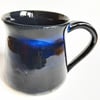 Blue Glazed Mug - Hand Thrown Stoneware Ceramic Mug 