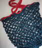 Mesh Market Bag - Bluish red