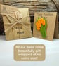 Tulip Brooch, Handmade Tulips Pin, Orange Tulip Bouquet, Wooden Flower Badge - Image 5