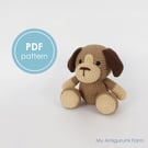 PATTERN: crochet dog pattern - amigurumi dog pattern - home pet