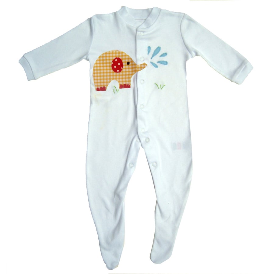 Elephant Baby Sleepsuit, Baby Clothes,