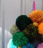 Wool Pompom Wreath, Rainbow Colours, Eclectic Bohemian Interiors, Maximalism - Image 7