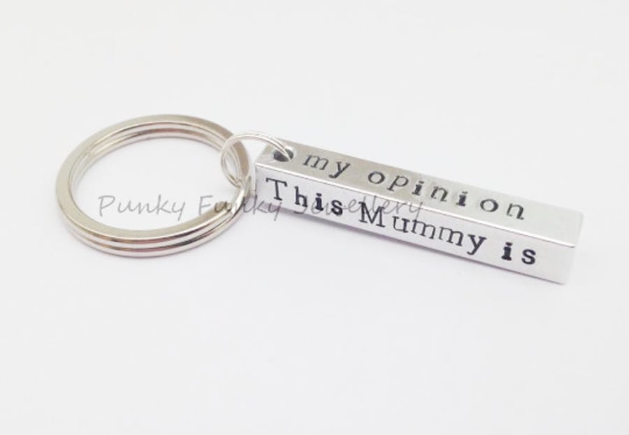 Personalised Keyring For Mum - This Mum Is - Custom Wording - Mummy Keychain