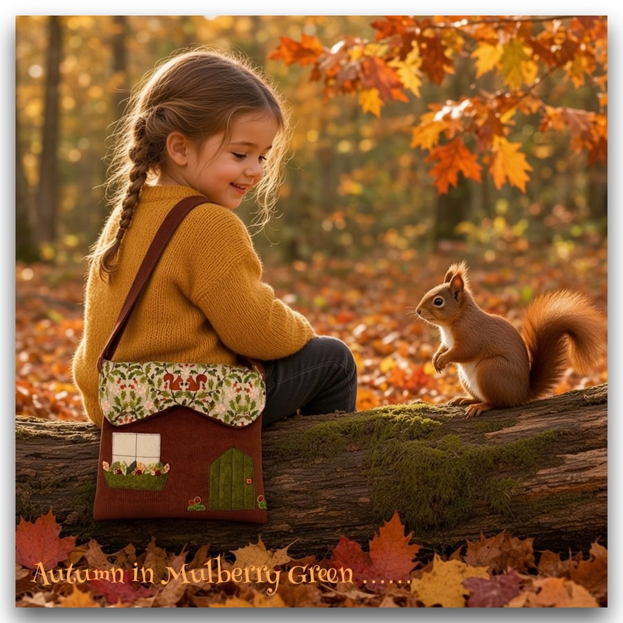 Squirrel Cottage Over the Shoulder Bag