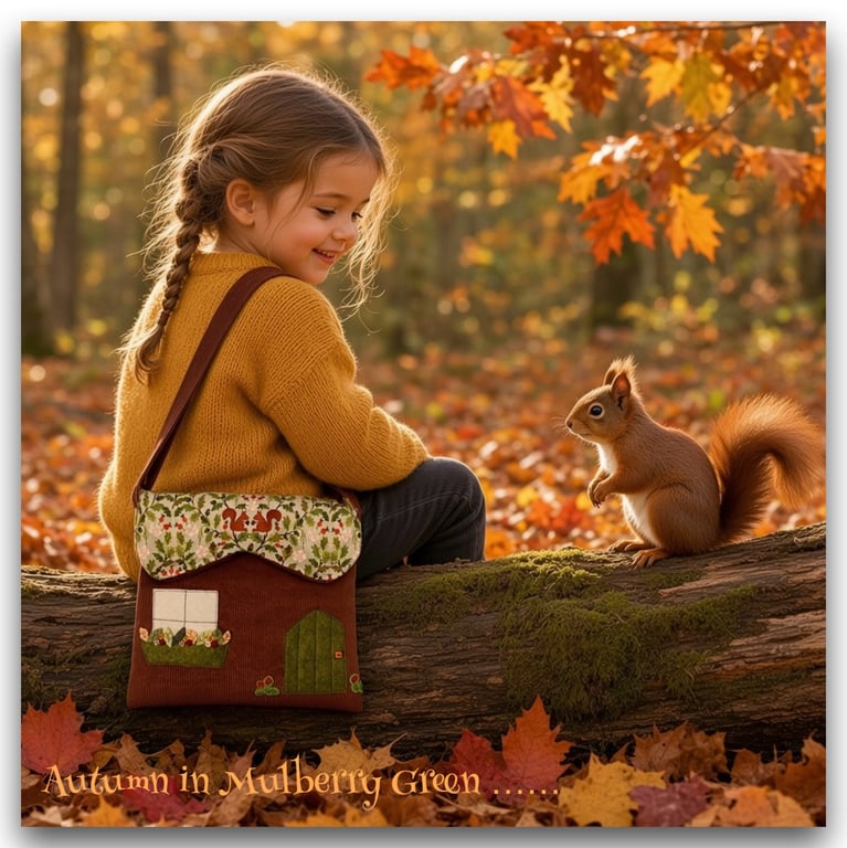 Squirrel Cottage Over the Shoulder Bag