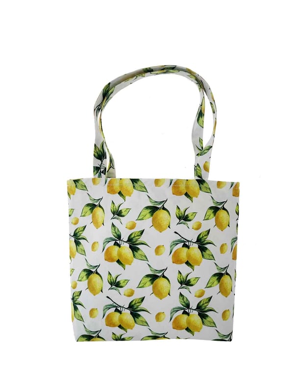 Lemons Design Tote Bag-Children-Baby Shower bag-Handmade-Mini Tote Bag-CTB080