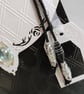 Classic Black and White Handbag Style Gift Box Bag with Snowflakes  - Image 3