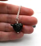 glass blackbird pendant necklace - Image 4