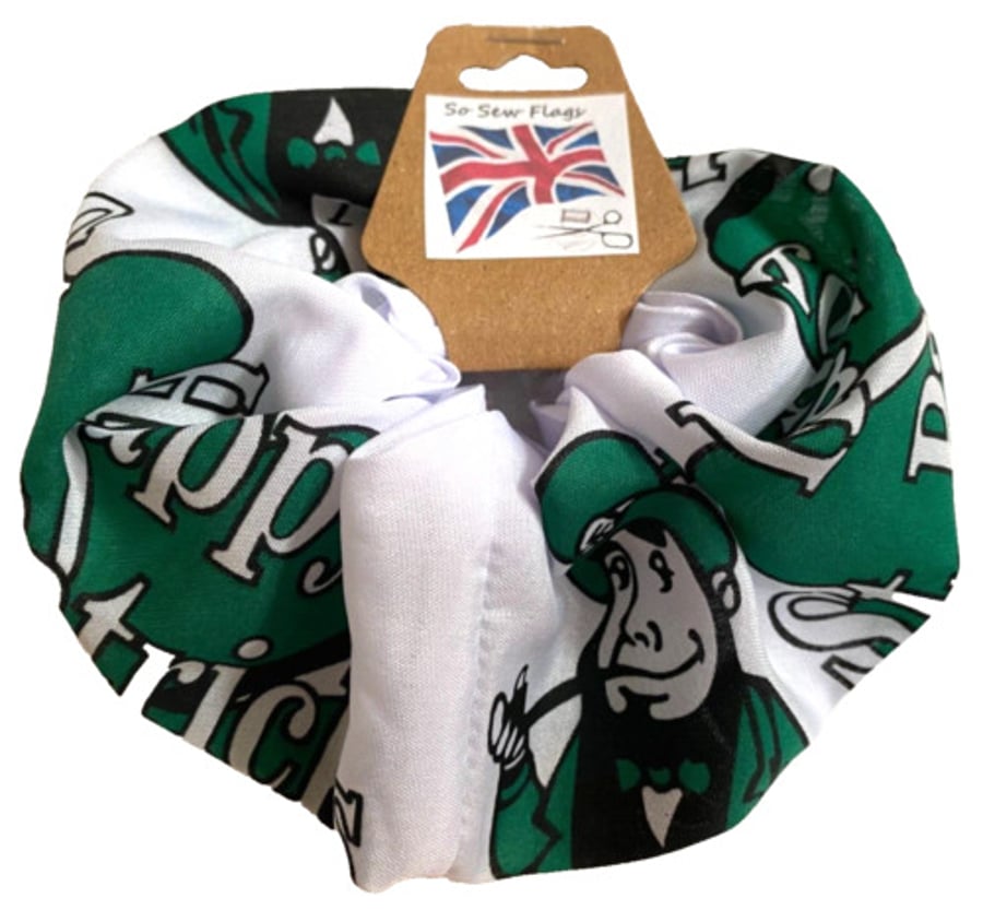 Happy St Patricks Day Ireland Flag Hair Scrunchie Scrunchies Accessory Band