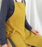 Split Leg Crossback Apron for Potters, and Makers, Adjustable. Ochre No7:2  - Image 5