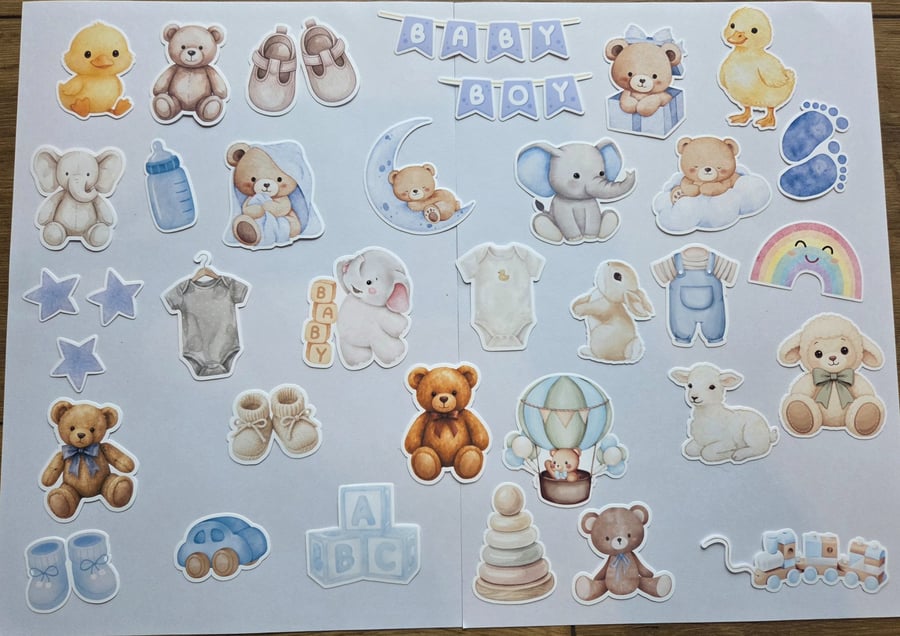 Baby Boy Scrapbook Stickers