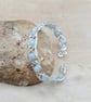 Wire wrap Amazonite adjustable cuff bracelet.  - Image 3