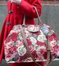 Mary Poppins bag rose tapestry carpet bag travel bag hand luggage holdall