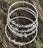 Silver and opal bangle  No Worries Bangle - Image 6