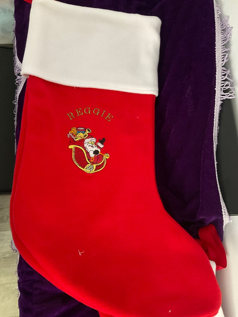 Large fleece Christmas stocking