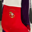 Large fleece Christmas stocking
