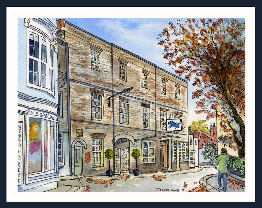 Essex - The Blue Boar Inn, Maldon. Original Watercolour