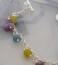 Kyanite, jade & amethyst charm bracelet - Image 5