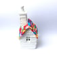 Rainbow Roof House, Cute Whimsical Fairytale Cottage READY TO SHIP
