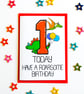 1 Today Have A Roarsome Birthday Dinosaur Card Baby Boy or Girl, Age Card - Image 7