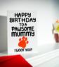 Happy Birthday To The Most Pawsome Mummy Card, Birthday Card From The Dog - Image 2