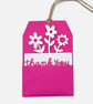 Set of 5 Colourful  Handmade Thank You Gift Tags with Removable Card Inserts - Image 4