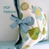 PDF Sewing Pattern Contrast Tied Cushion Cover