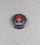 Book Girlie - Book Lover Themed Badge - Large Resin Topped Pin Badge 