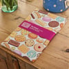 Biscuit tea towel - hand drawn pattern - 100% heavyweight cotton