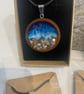 Wooden seascape pendants
