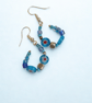Sky Blue Beaded Hoops - Image 3