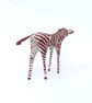 Handmade Paper Zebra - Natural Red - MADE TO ORDER - Image 3