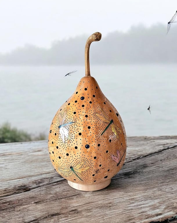 Dragonfly Gourd Lamp