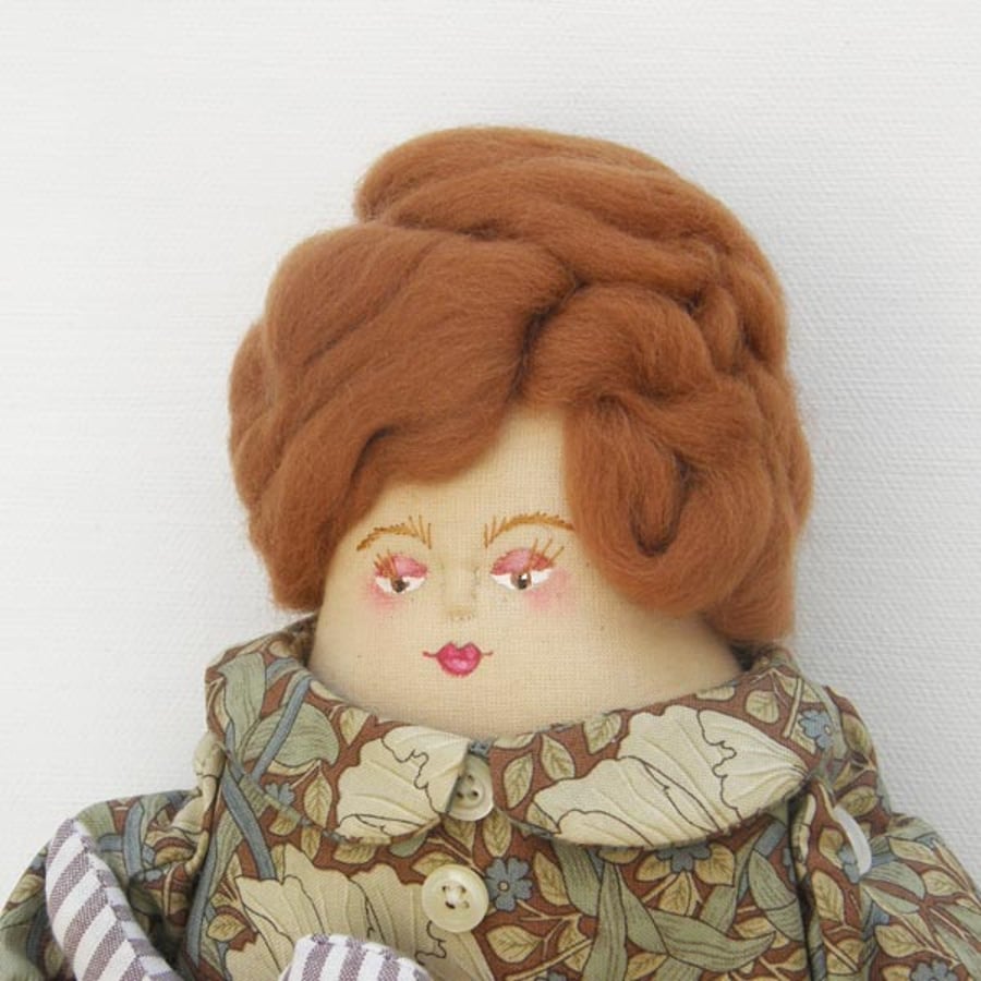 Nora, a handmade rag doll