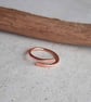 Plain Copper Wrap Around Ring - Adjustable - Image 3