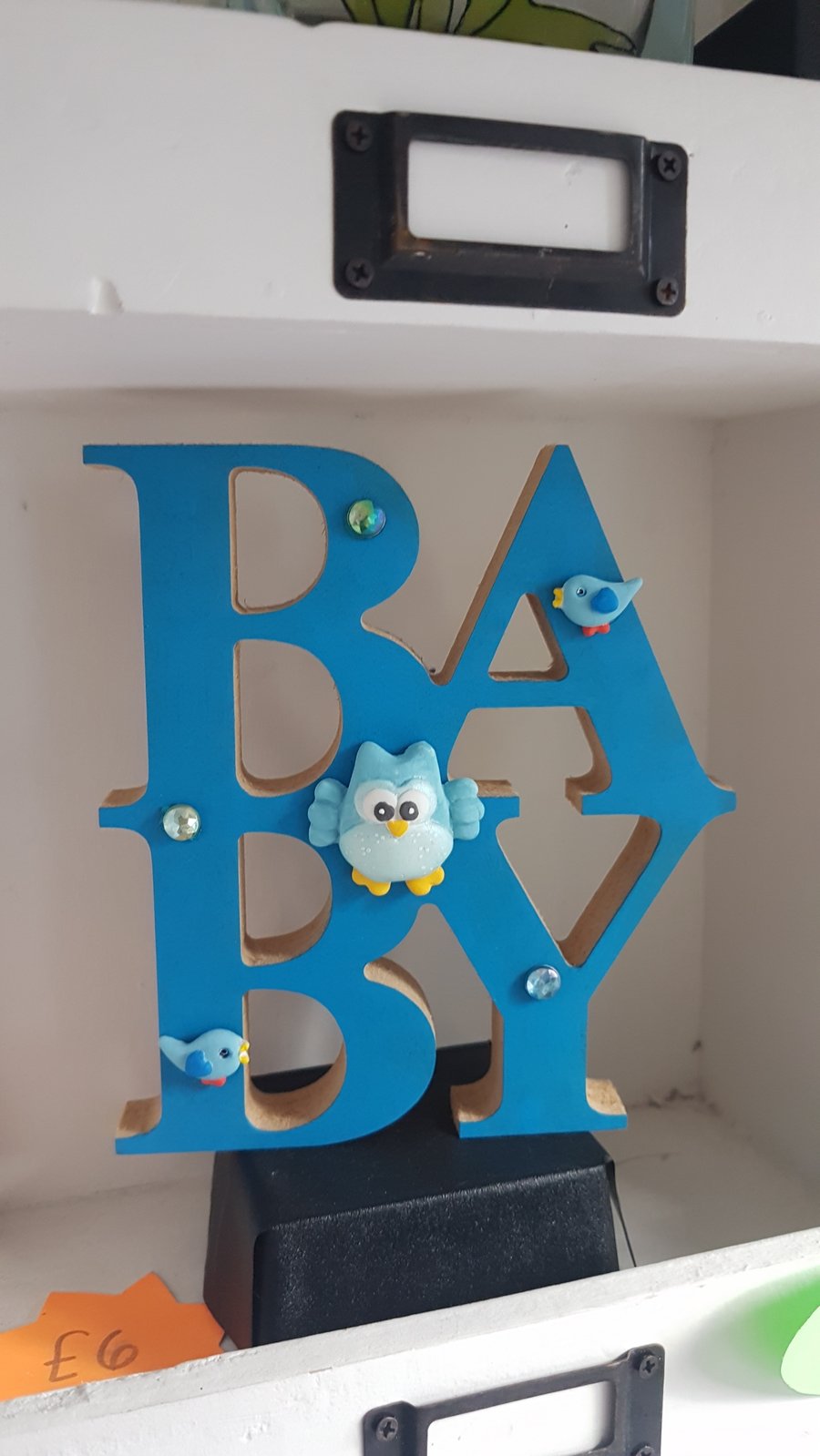 mdf stand up baby boy word