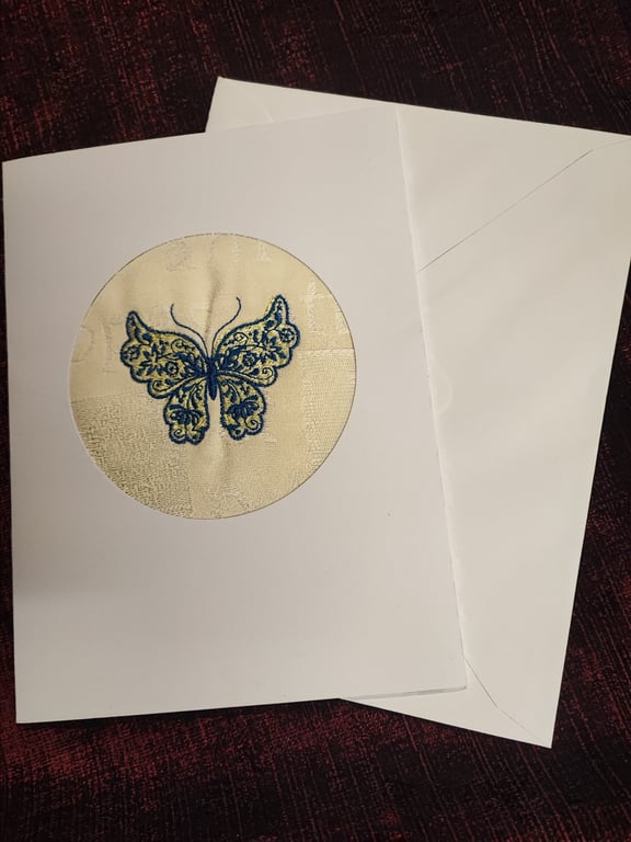 Card with Embroidery