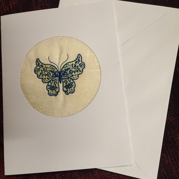 Card with Embroidery