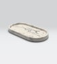 White and Grey Marbled Oval Jewellery Tray, Decorative Catchall Dish - Image 6
