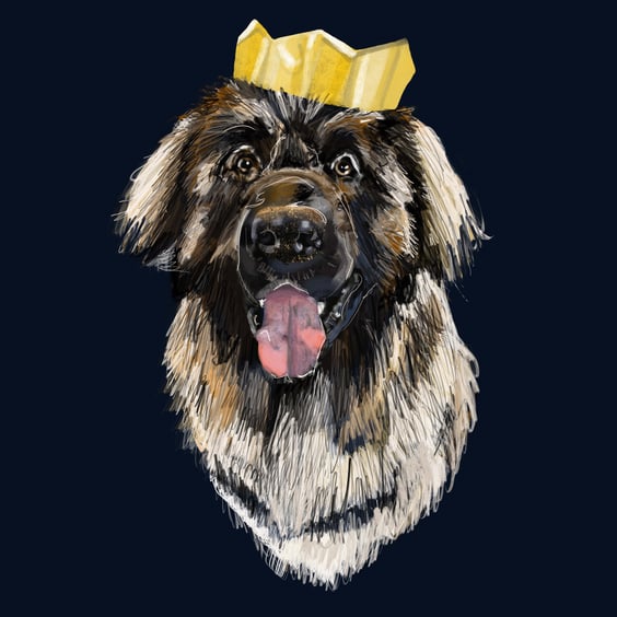 Digital Pet portrait, custom hand-drawn illustration Digital file ONLY