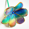 Rainbow Textile Art Flower