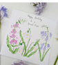 Wildflower hand-painted personalised greetings card - Image 7