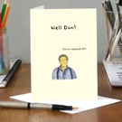 Funny 50th birthday card - Well Don! 