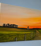 Stonehenge at sunrise on canvas - Image 5