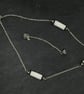 Triple bead necklace - white and black - Image 6